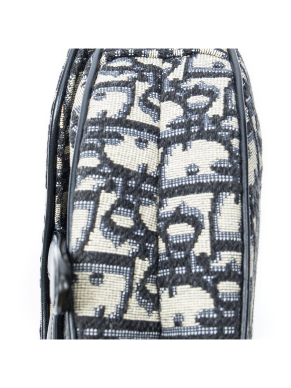 Dior New Saddle Bag Navy Beige Oblique Peacock Canvas - Picture 7 of 10